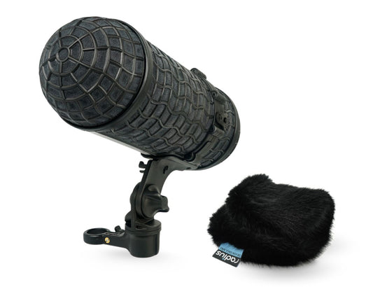 RADIUS WINDSHIELDS Mini-ALTO 180 kit, black fur, no cable
