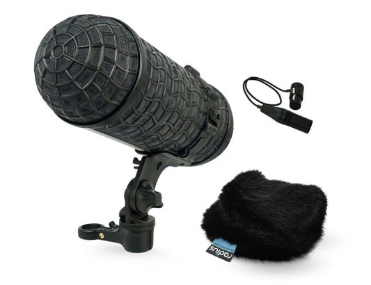 RADIUS WINDSHIELDS Mini-ALTO 180 kit, black fur, incl. cable