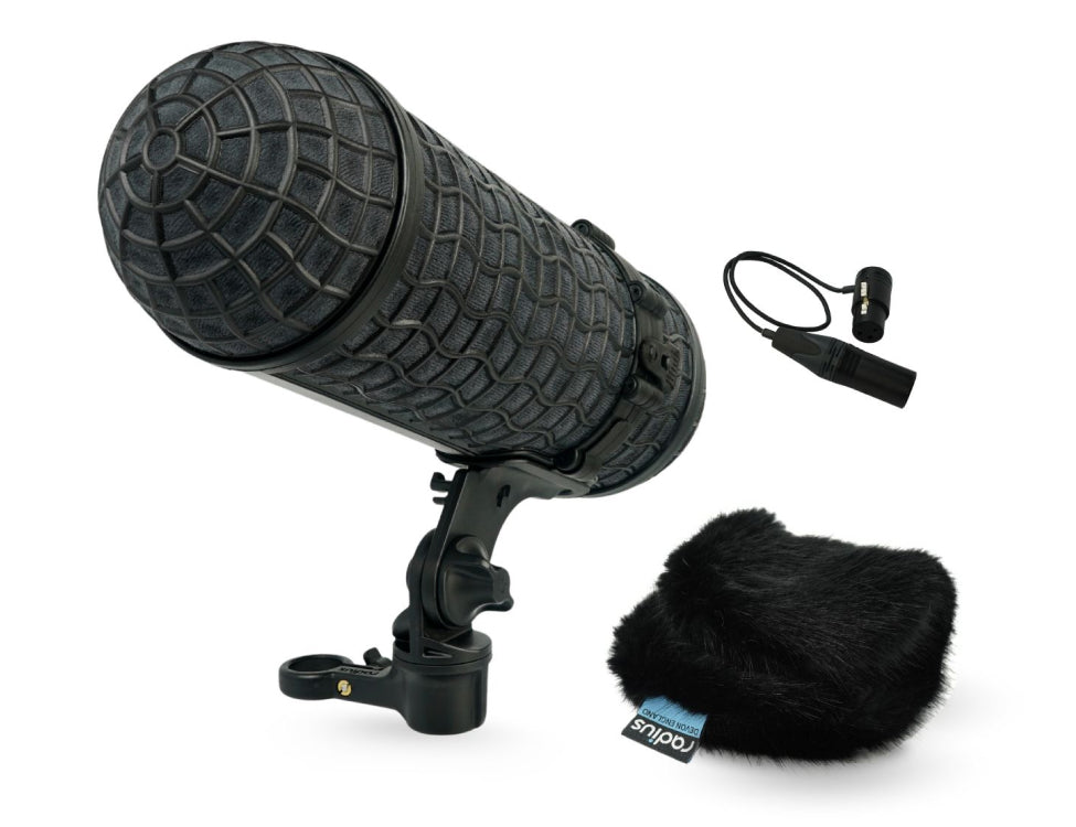 RADIUS WINDSHIELDS Mini-ALTO 210 kit, black fur, incl. cable