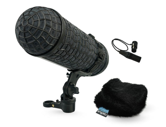 RADIUS WINDSHIELDS Mini-ALTO 210 kit, black fur, incl. cable