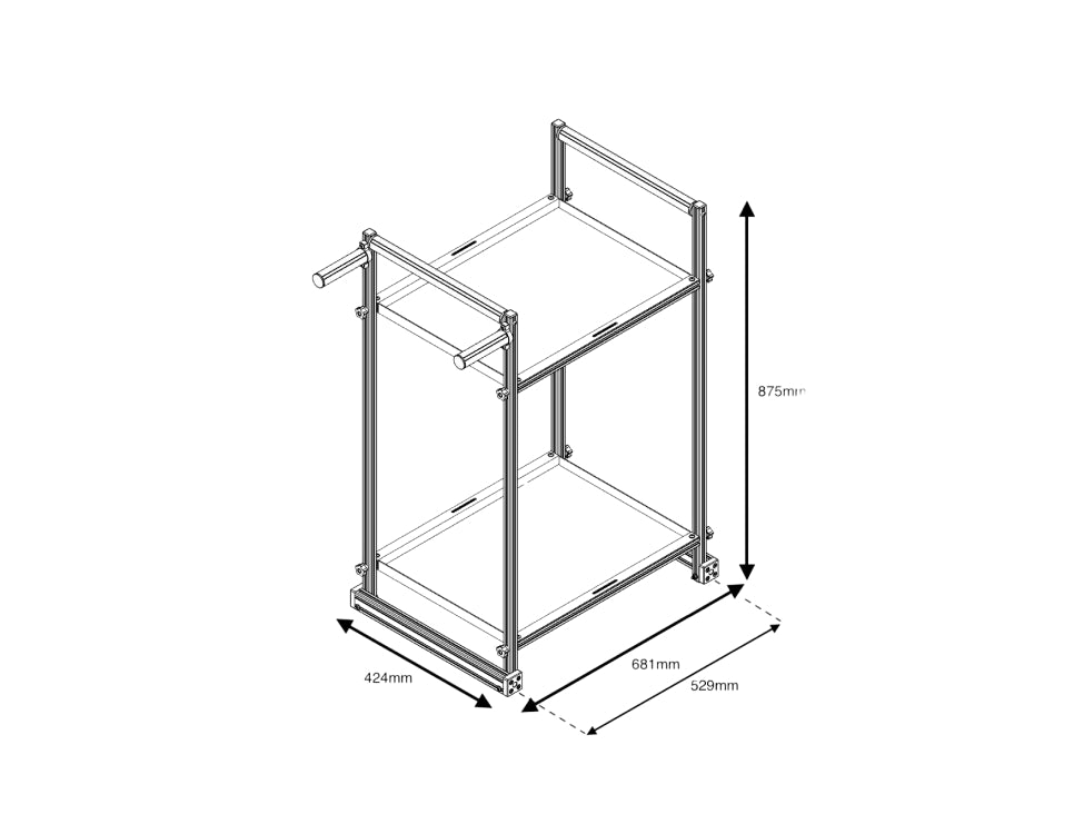 SOUNDCART Co-Pilot with split frame