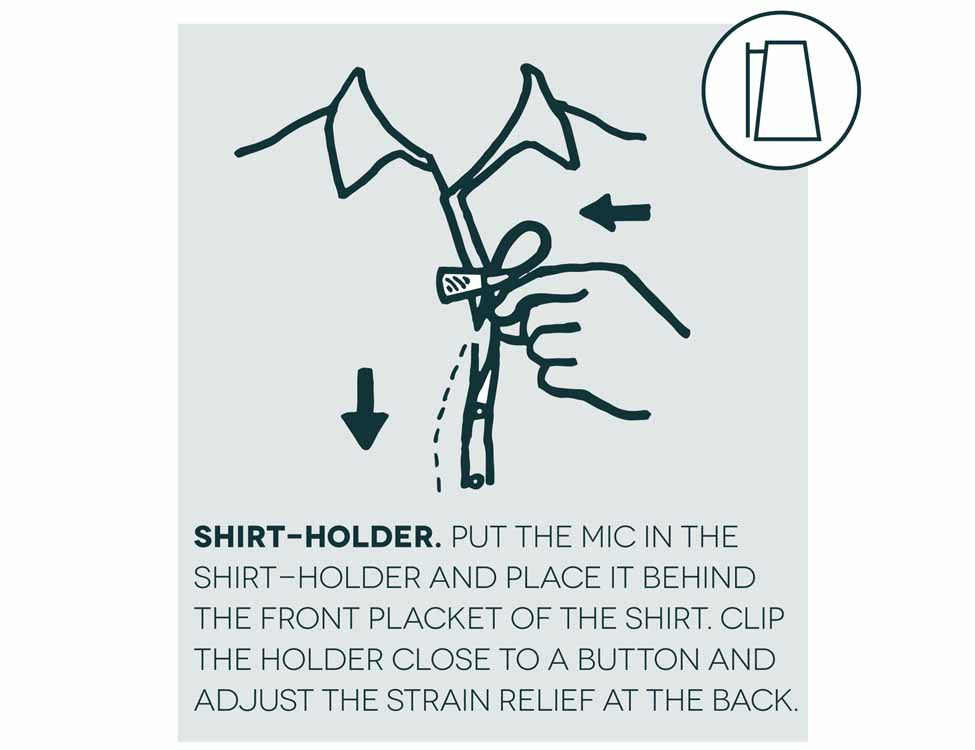 HIDE-A-MIC shirt-holder DPA 4060, black