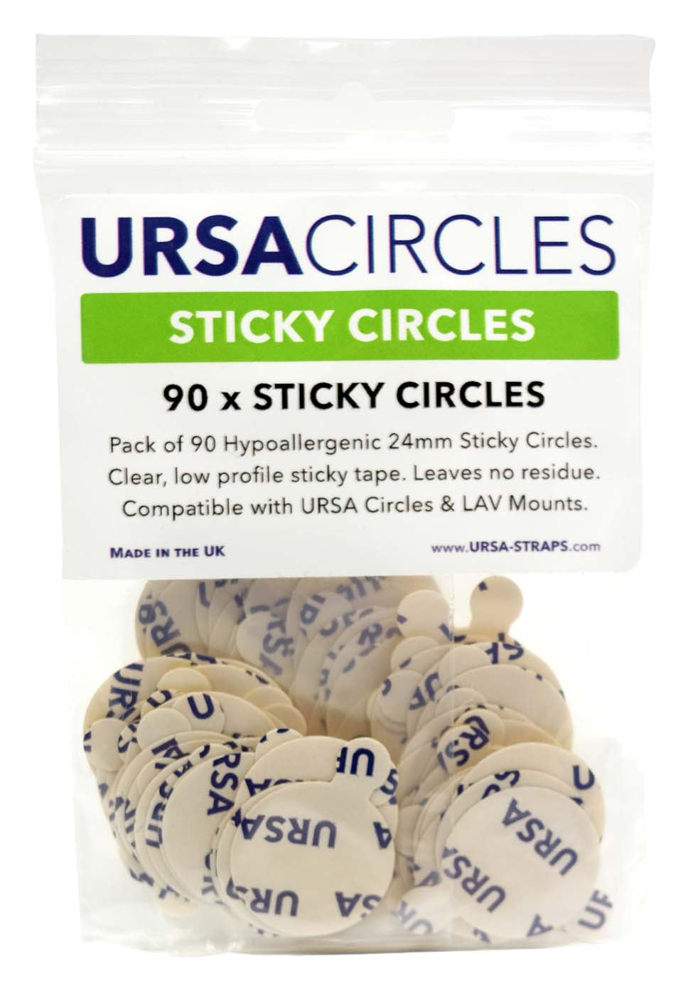 URSA STRAPS sticky circles