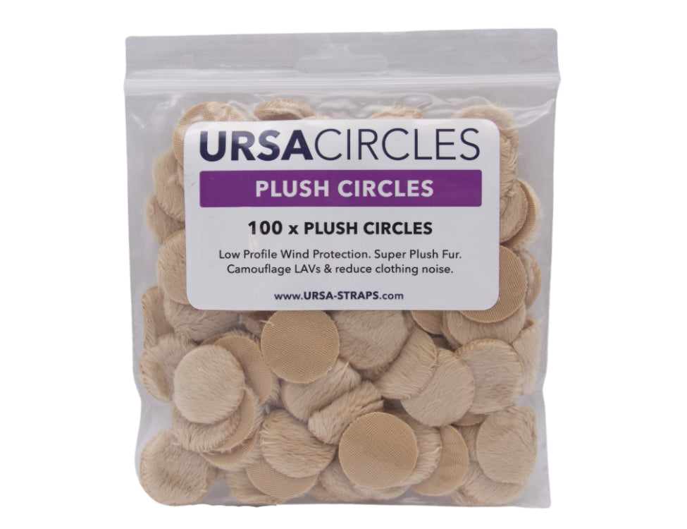 URSA STRAPS plush circles, 100 pieces