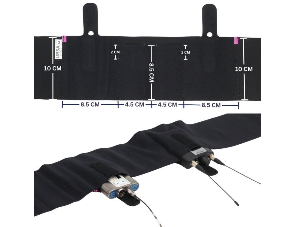 URSA STRAPS transmitter waist belt, double live pouch