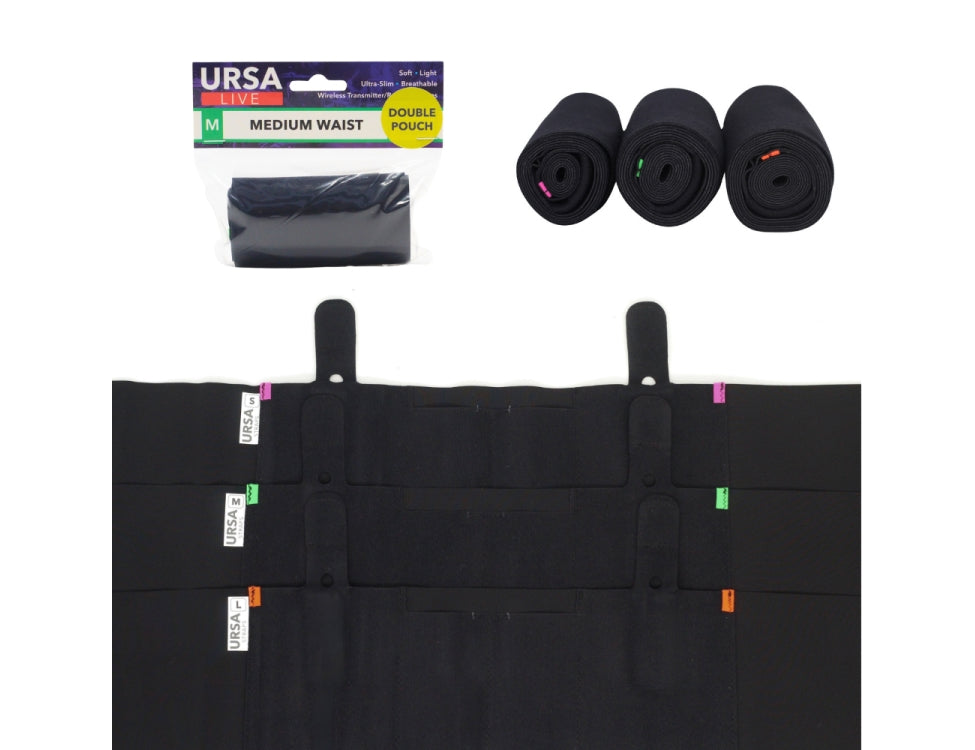 URSA STRAPS transmitter waist belt, double live pouch