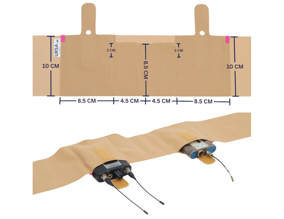 URSA STRAPS transmitter waist belt, double live pouch
