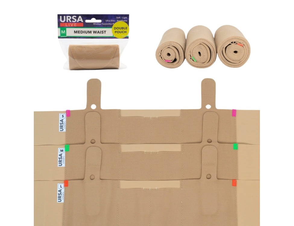 URSA STRAPS transmitter waist belt, double live pouch