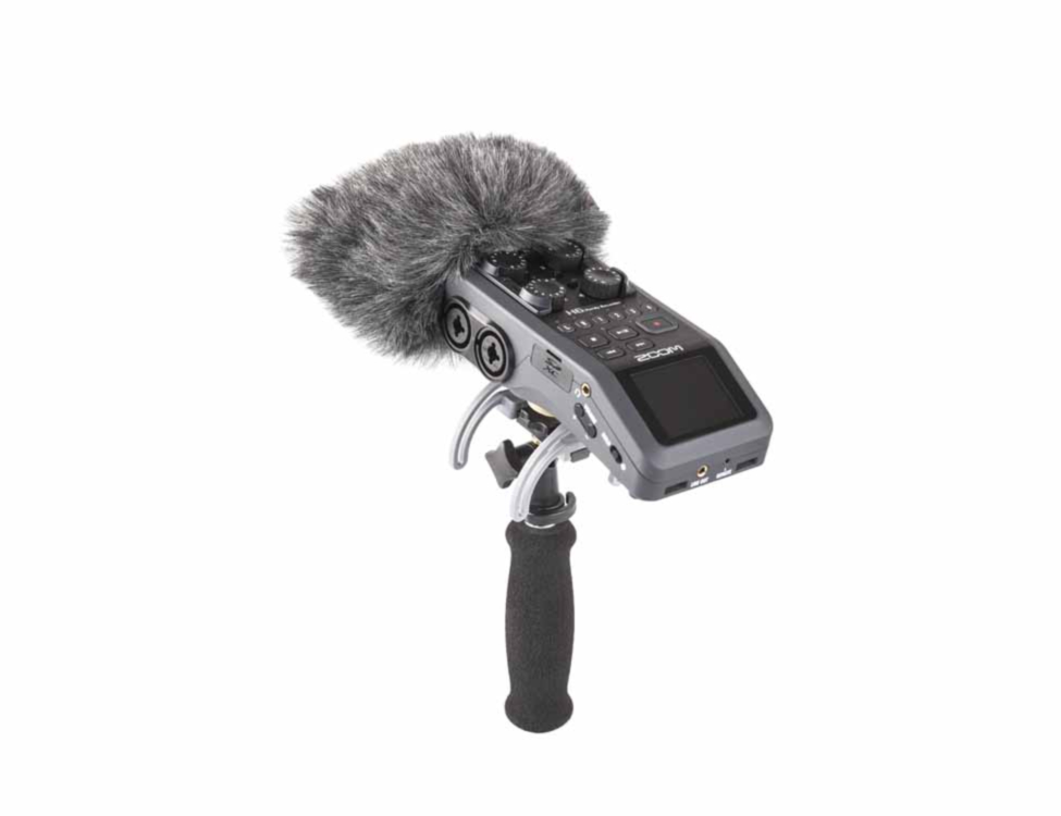 Zoom H6 All Black Handy Recorder with Microphone Accessory Bundle