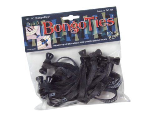 BONGOTIES tie wrap, all-black