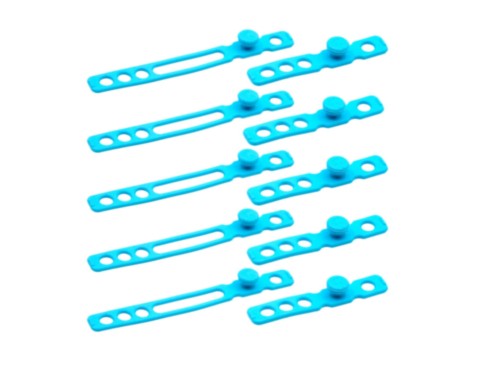 RADIUS WINDSHIELDS RAD cable straps, light blue