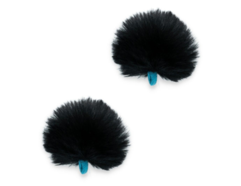 RADIUS WINDSHIELDS Urchin, lavalier windshield, black (pair), large hole